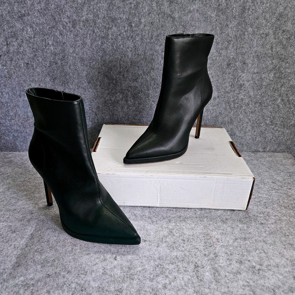 Jessica Simpson Kallins Black Pointed Toe Stiletto Platform Ankle Boots 8.5M